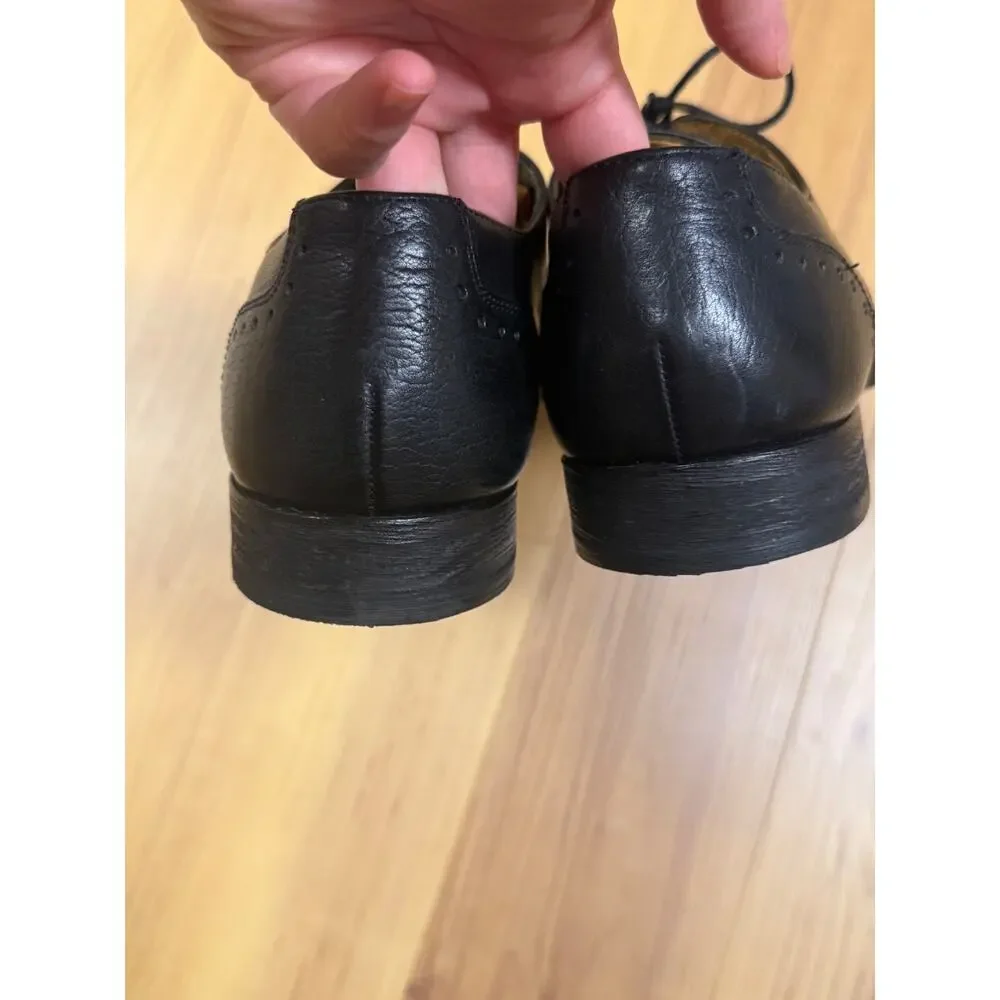 Cole Haan Mens BlK Leather Oxford Dress Shoes Sz 9M